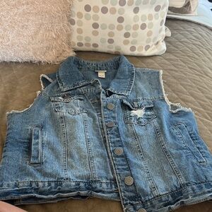 Mossimo Supply Co. Blue Denim Vest